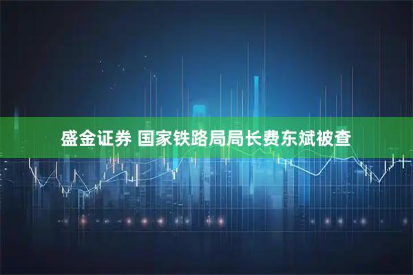 盛金证券 国家铁路局局长费东斌被查