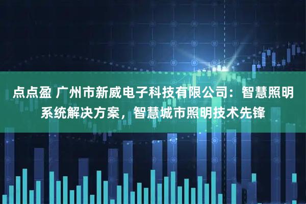 点点盈 广州市新威电子科技有限公司：智慧照明系统解决方案，智慧城市照明技术先锋